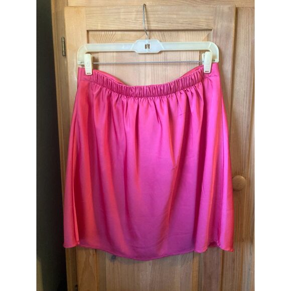 J. Crew Factory | Pink Satin Chic A-Line mini skirt | Medium - Picture 4 of 4